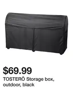 Ikea TOSTERÖ Storage box, outdoor, black offer