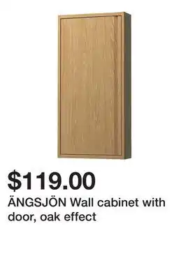 Ikea ÄNGSJÖN Wall cabinet with door, oak effect offer