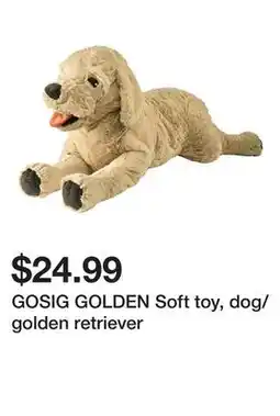 Ikea GOSIG GOLDEN Soft toy, dog/golden retriever offer