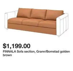 Ikea FINNALA Sofa section, Grann/Bomstad golden brown offer