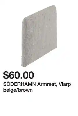 Ikea SÖDERHAMN Armrest, Viarp beige/brown offer