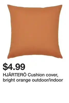 Ikea HJÄRTERÖ Cushion cover, bright orange outdoor/indoor offer