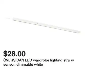 Ikea ÖVERSIDAN LED wardrobe lighting strp w sensor, dimmable white offer