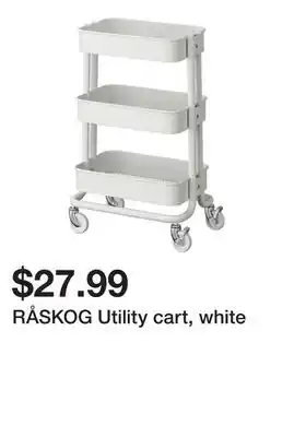 Ikea RÅSKOG Utility cart, white offer