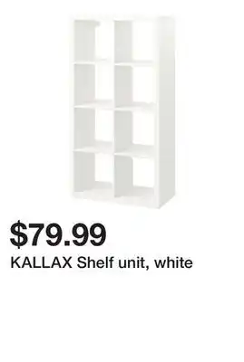 Ikea KALLAX Shelf unit, white offer