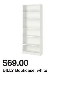 Ikea BILLY Bookcase, white offer