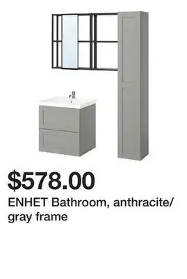 Ikea ENHET Bathroom, anthracite/gray frame offer