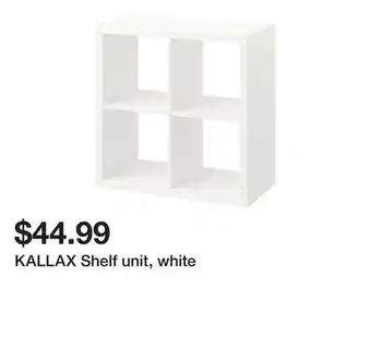 Ikea KALLAX Shelf unit, white offer