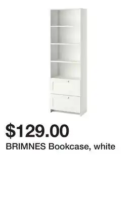 Ikea BRIMNES Bookcase, white offer