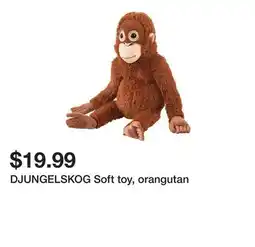 Ikea DJUNGELSKOG Soft toy, orangutan offer