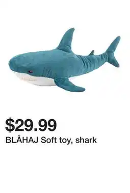 Ikea BLÅHAJ Soft toy, shark offer