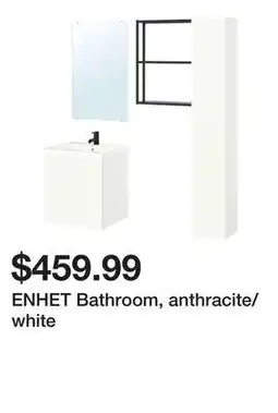 Ikea ENHET Bathroom, anthracite/white offer