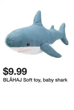 Ikea BLÅHAJ Soft toy, baby shark offer