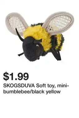 Ikea SKOGSDUVA Soft toy, mini-bumblebee/black yellow offer