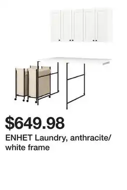 Ikea ENHET Laundry, anthracite/white frame offer