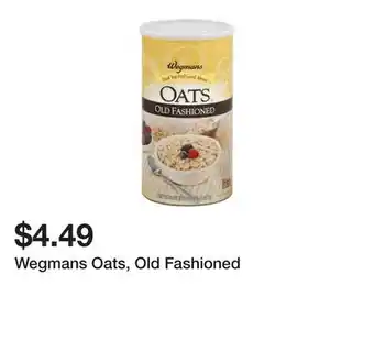 Wegmans Wegmans Oats, Old Fashioned offer