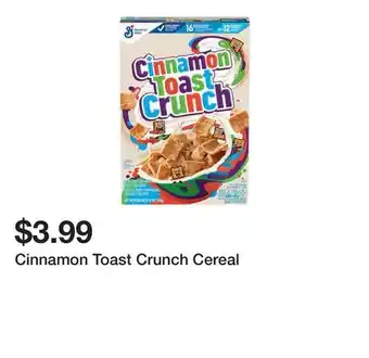 Wegmans Cinnamon Toast Crunch Cereal offer