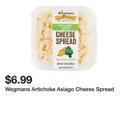 Wegmans Wegmans Artichoke Asiago Cheese Spread offer