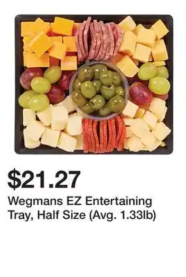 Wegmans Wegmans EZ Entertaining Tray, Half Size (Avg. 1.33lb) offer