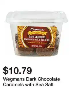 Wegmans Wegmans Dark Chocolate Caramels with Sea Salt offer