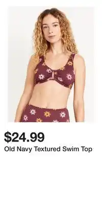 Old Navy Old Navy Textured Swim Top offer