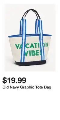 Old Navy Old Navy Graphic Tote Bag offer