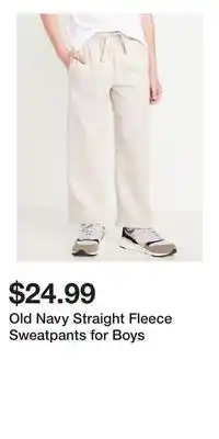 Old Navy Old Navy Straight Fleece Sweatpants for Boys offer