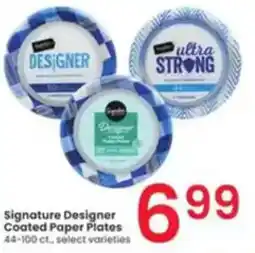 Albertsons Signature Designer Coated Paper Plates offer