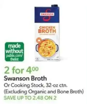 Publix Swanson Broth offer