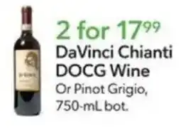 Publix DaVinci Chianti DOCG Wine Or Pinot Grigio offer