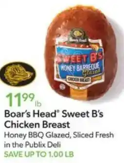 Publix Boar's Head Sweet B's Chicken Breast offer