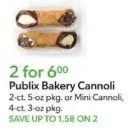 Publix Publix Bakery Cannoli offer