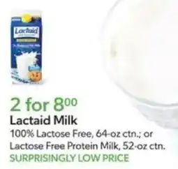 Publix Lactaid Milk offer