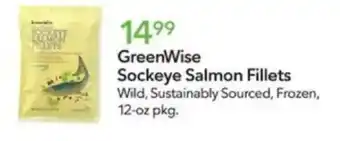 Publix GreenWise Sockeye Salmon Fillets offer