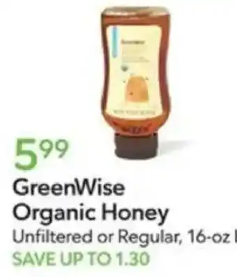 Publix GreenWise Organic Honey offer