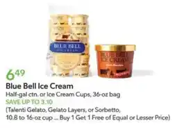 Publix Blue Bell Ice Cream offer