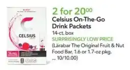 Publix Celsius On-The-Go Drink Packets offer