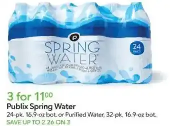 Publix Publix Spring Water offer