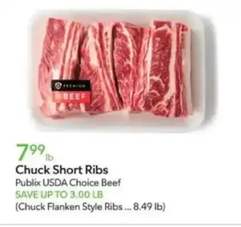 Publix Chuck Short Ribs offer