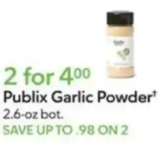 Publix Publix Garlic Powder offer