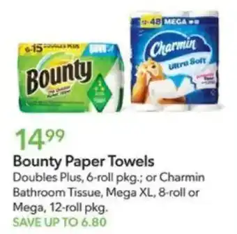 Publix Bounty Paper Towels offer