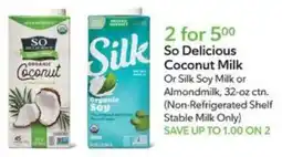 Publix So Delicious Coconut Milk offer