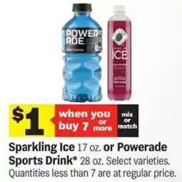 Meijer Sparkling Ice or Powerade Sports Drink offer