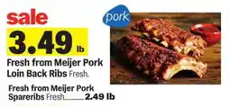 Meijer Fresh from Meijer Pork Loin Back Ribs offer