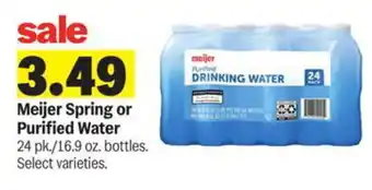 Meijer Meijer Spring or Purified Water offer