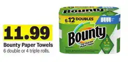 Meijer Bounty Paper Towels offer