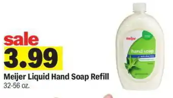 Meijer Meijer Liquid Hand Soap Refill offer