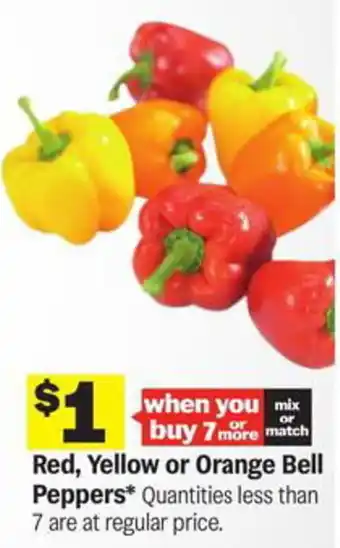 Meijer Red, Yellow or Orange Bell Peppers offer