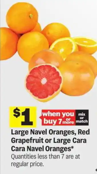 Meijer Large Navel Oranges and Red Grapefruit or Large Cara Cara Navel Oranges offer