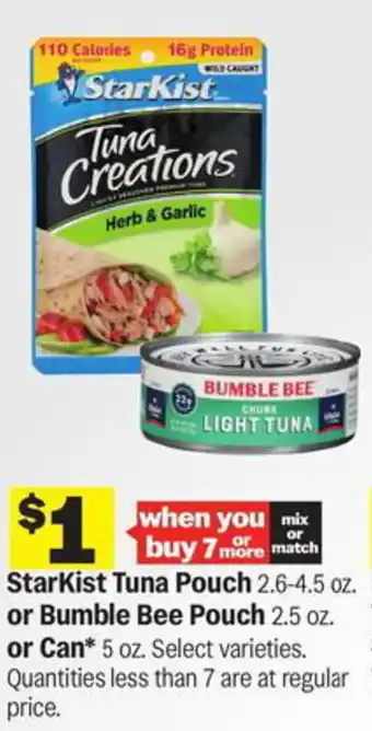 Meijer StarKist Tuna Pouch offer